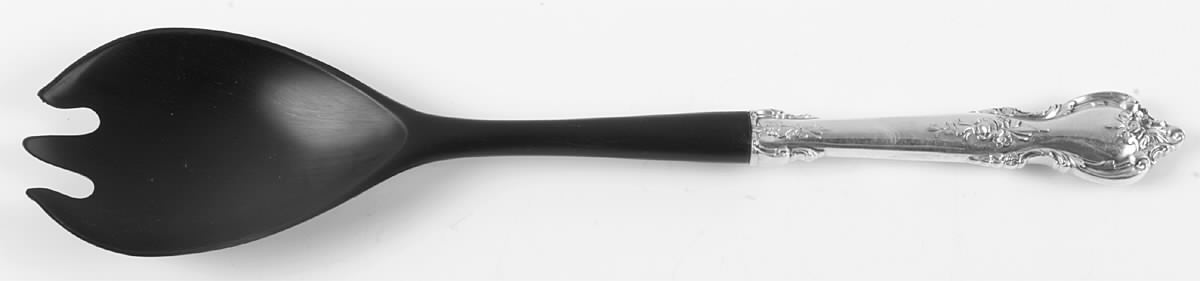 Delacourt (Sterling, 1966) Salad Serving Fork with Plastic Prongs by Lunt Silver-1