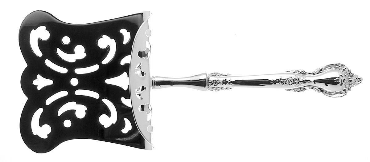 Delacourt (Sterling, 1966) Hollow Asparagus Server with Silverplate Hood by Lunt Silver-1