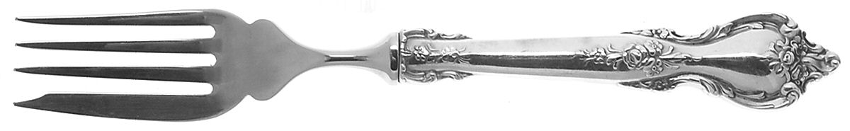 Delacourt (Sterling, 1966) Individual Hollow Fish Fork, Stainless Tines by Lunt Silver-1