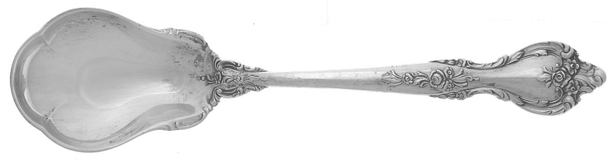 Delacourt (Sterling, 1966) Sugar Shell Spoon by Lunt Silver-1