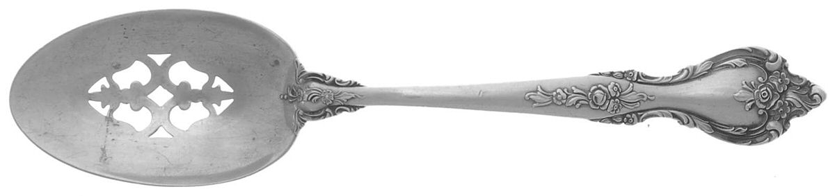 Delacourt (Sterling, 1966) Pierced Tablespoon (Serving Spoon) by Lunt Silver-1