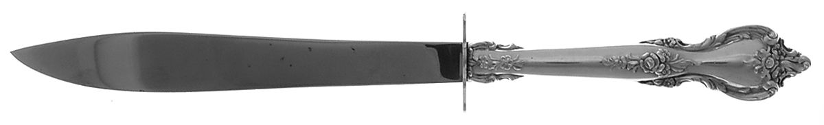 Delacourt (Sterling, 1966) Small Carving Knife W/Sterling Guard by Lunt Silver-1