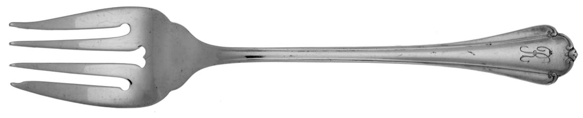 Delicacy (Sterling, 1987) Monogram Individual Salad Fork by Lunt Silver-1