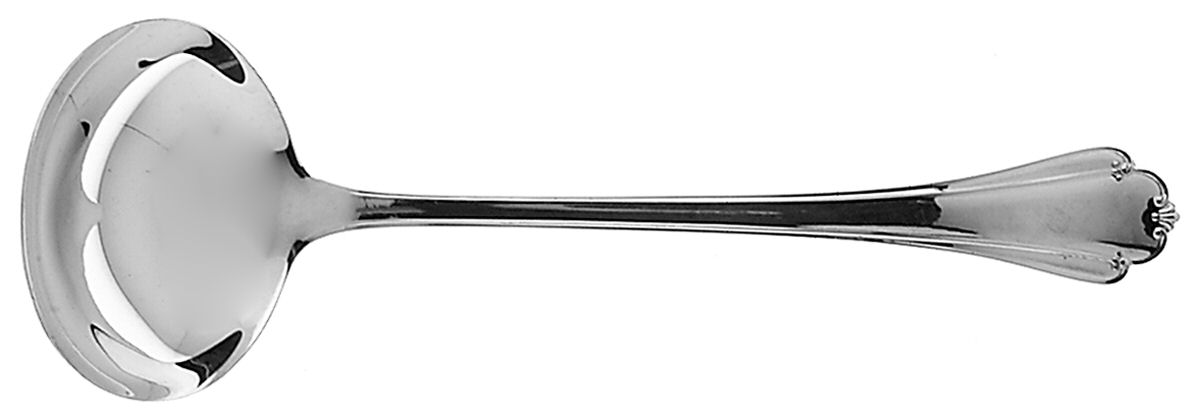 Delicacy (Sterling, 1987) Solid Gravy Ladle by Lunt Silver-1