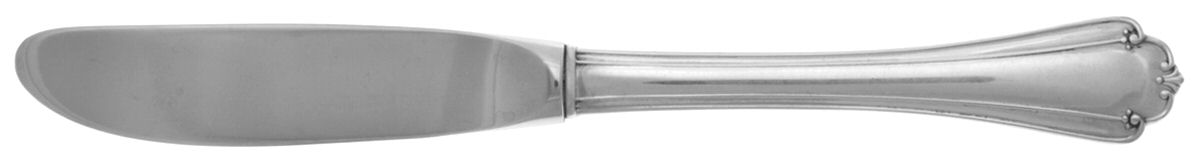 Delicacy (Sterling, 1987) Modern Hollow Butter Spreader (Stainless) by Lunt Silver-1