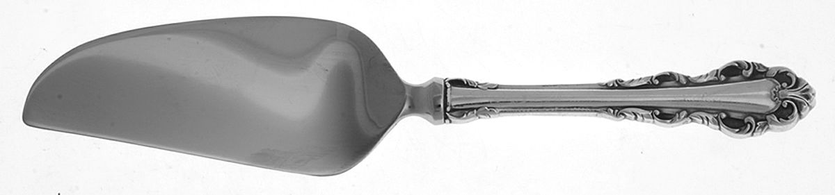 Dresden Scroll (Sterling, 1971) Cheese Knife with Stainless Blade by Lunt Silver-1