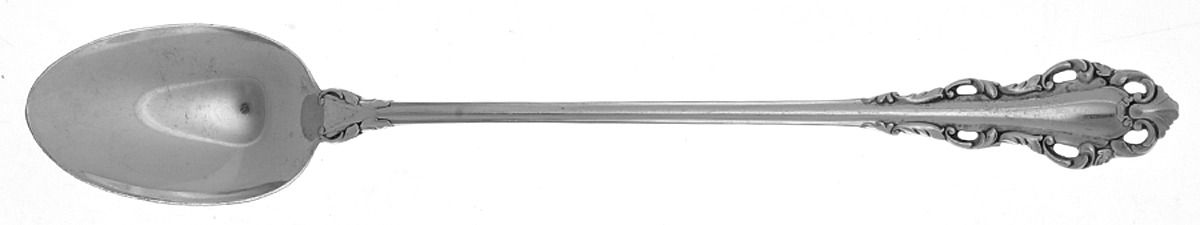 Dresden Scroll (Sterling, 1971) Iced Tea Spoon by Lunt Silver-1