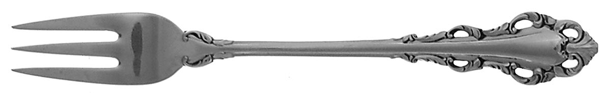 Dresden Scroll (Sterling, 1971) Cocktail/Seafood Fork by Lunt Silver-1