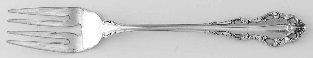 Dresden Scroll (Sterling, 1971) Individual Salad Fork by Lunt Silver-1