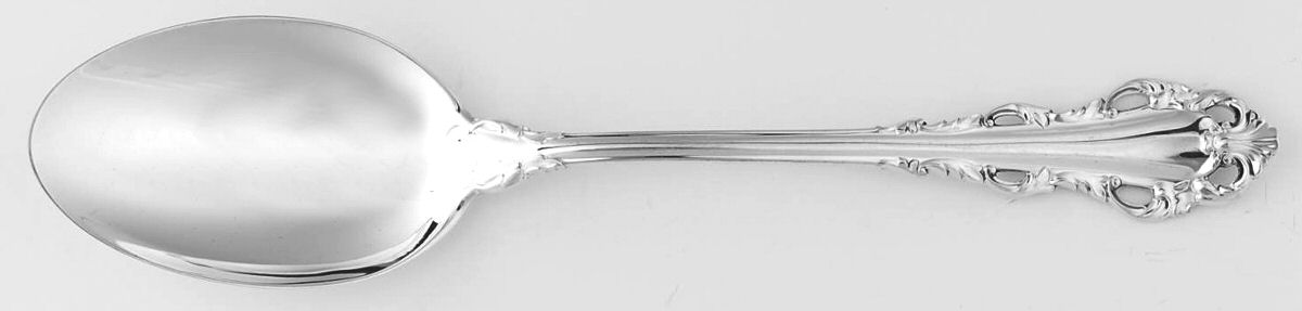 Dresden Scroll (Sterling, 1971) Tablespoon (Serving Spoon) by Lunt Silver-1