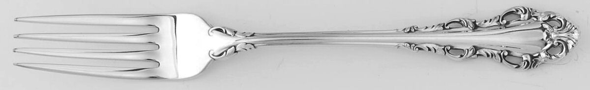 Dresden Scroll (Sterling, 1971) Fork by Lunt Silver-1