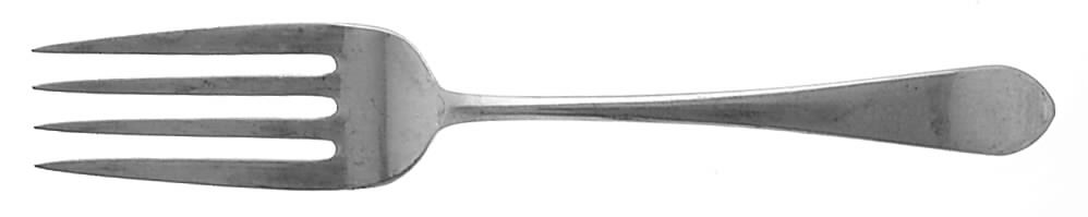Early American-Plain (Sterling, 1926) Small Solid Cold Meat Serving Fork by Lunt Silver-1