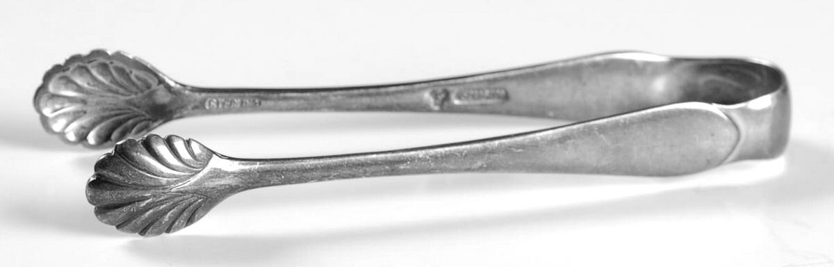 Early American-Plain (Sterling, 1926) Bon Bon Tongs by Lunt Silver-1