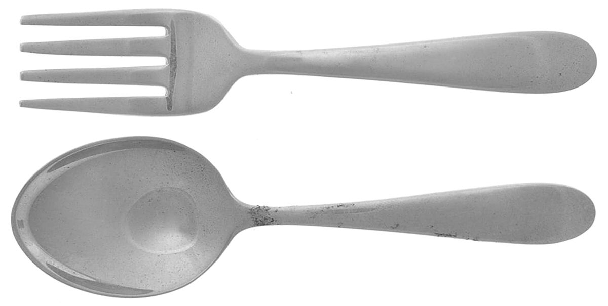Early American-Plain (Sterling, 1926) 2 Pc Baby Set (BF, BS) by Lunt Silver-1