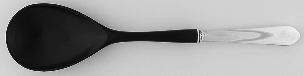 Early American-Plain (Sterling, 1926) Salad Serving Spoon with Plastic Bowl by Lunt Silver-1