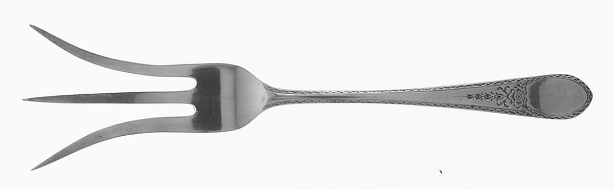 Early American-Engraved (Sterling, 1926) Lemon Fork by Lunt Silver-1