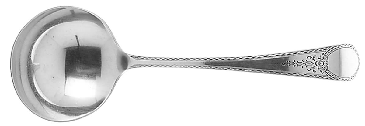 Early American-Engraved (Sterling, 1926) Solid Gravy Ladle by Lunt Silver-1