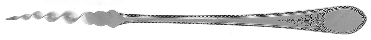 Early American-Engraved (Sterling, 1926) One Tine Butter Pick by Lunt Silver-1