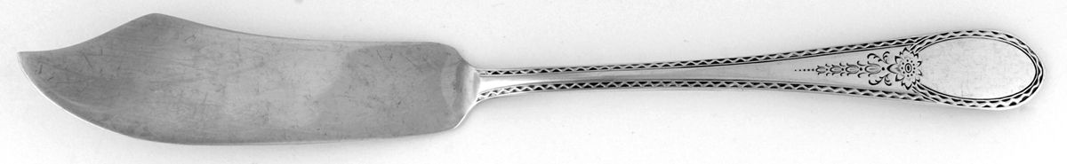 Early American-Engraved (Sterling, 1926) Flat Handle Master Butter Knife by Lunt Silver-1