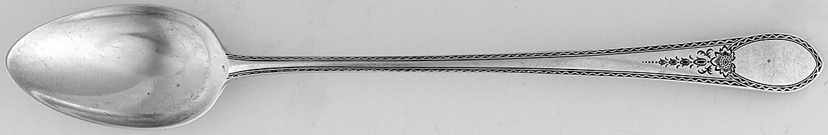 Early American-Engraved (Sterling, 1926) Iced Tea Spoon by Lunt Silver-1