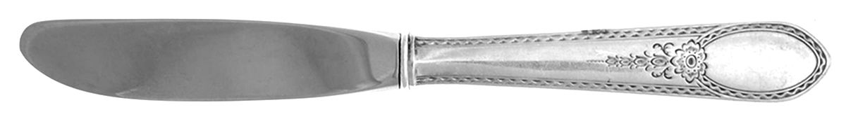 Early American-Engraved (Sterling, 1926) Modern Hollow Butter Spreader (Stainless) by Lunt Silver-1