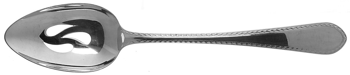 Early Colonial (Sterling, 1930) Pierced Tablespoon (Serving Spoon) by Lunt Silver-1
