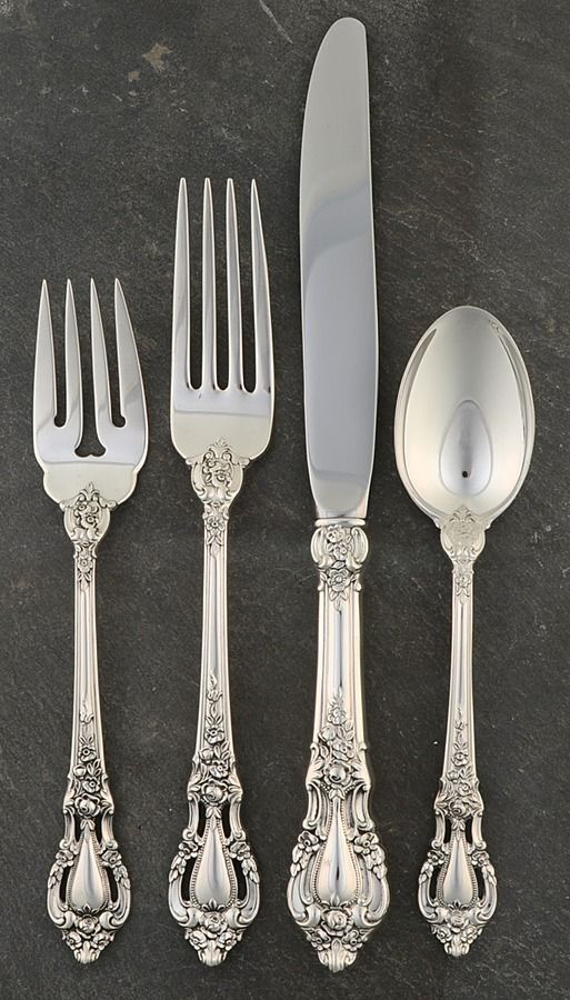 Eloquence (Sterling, 1953) 4 Piece Place Size Setting by Lunt Silver-1