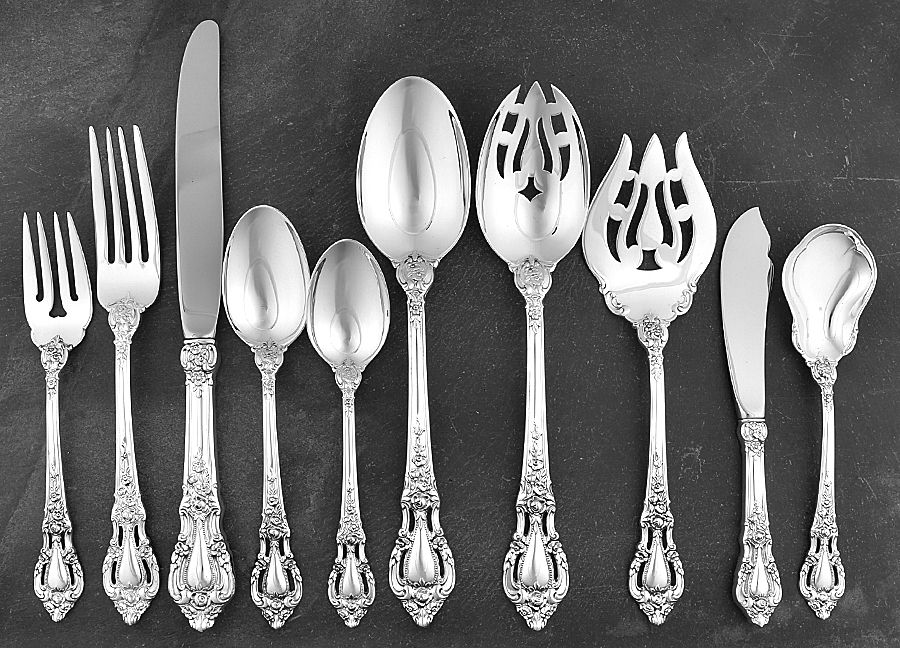 Eloquence (Sterling, 1953) 45 Piece Dinner Size Starter Set by Lunt Silver-1