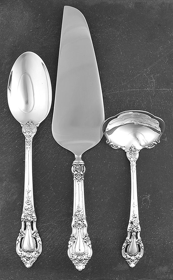 Eloquence (Sterling, 1953) 3 Piece Completer Set by Lunt Silver-1