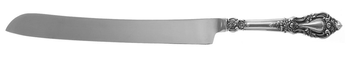 Eloquence (Sterling, 1953) Wedding Cake Knife with Stainless Blade HC by Lunt Silver-1
