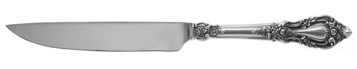 Eloquence (Sterling, 1953) Steak Knife Individual Hollow, No Serrate HC by Lunt Silver-1