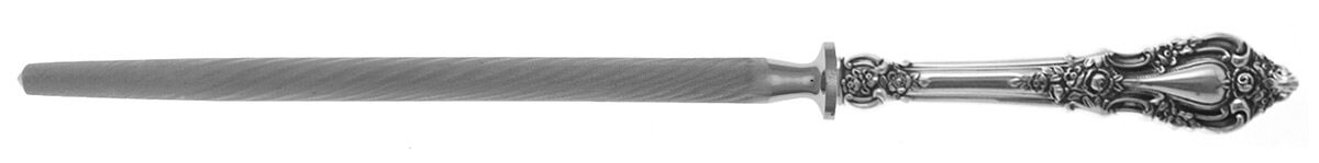 Eloquence (Sterling, 1953) Sharpener Knife with Steel Rod HC by Lunt Silver-1
