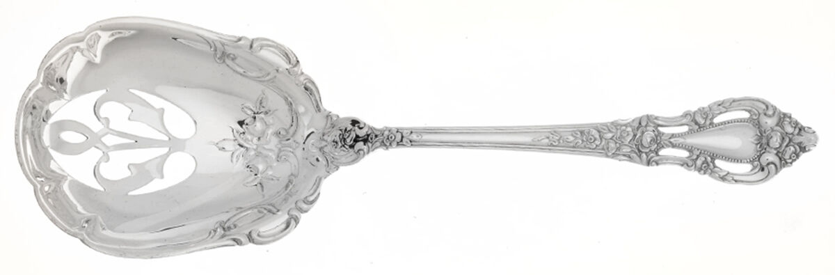 Eloquence (Sterling, 1953) Ice Serving Spoon Large by Lunt Silver-1