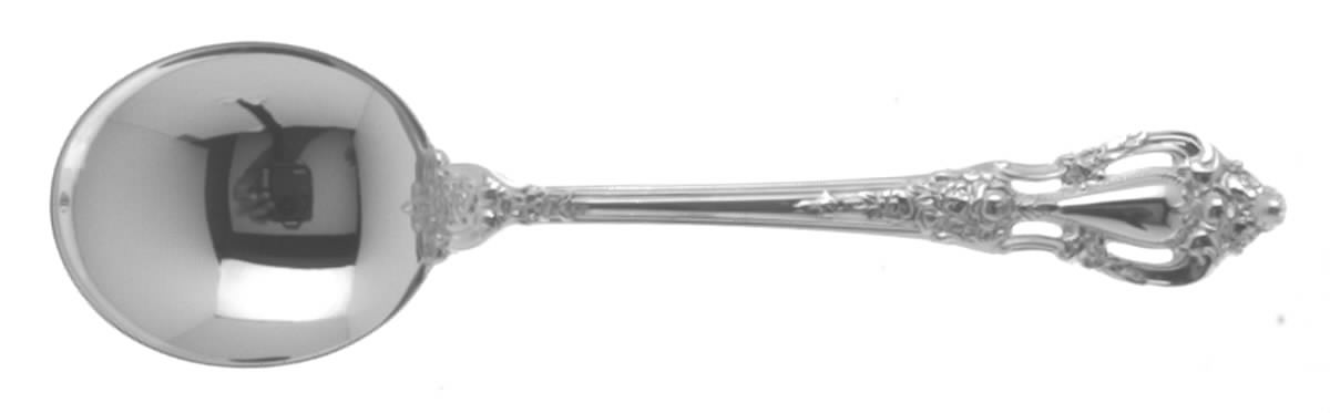 Eloquence (Sterling, 1953) Round Bowl Soup Spoon (Cream Soup) by Lunt Silver-1