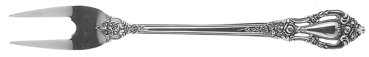 Eloquence (Sterling, 1953) Short Handle Pickle/Olive Fork by Lunt Silver-1