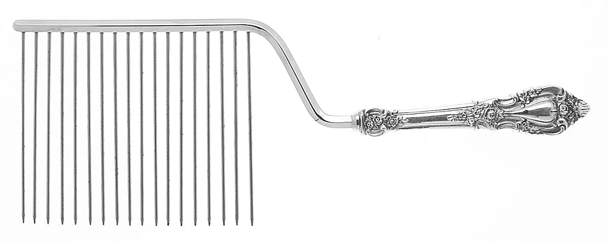 Eloquence (Sterling, 1953) Cake Breaker with Silverplate Prongs by Lunt Silver-1
