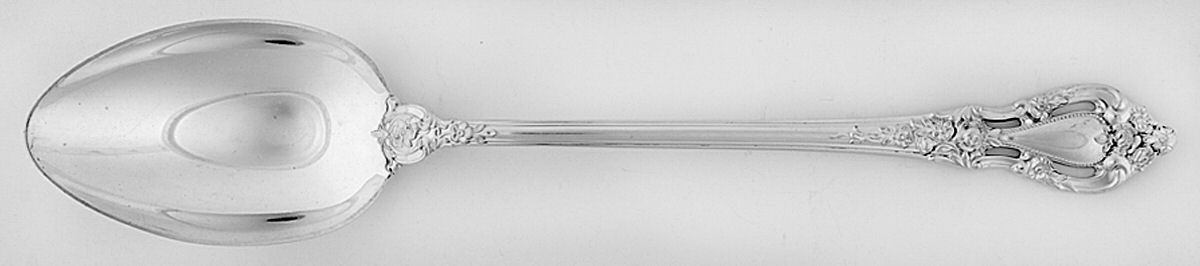 Eloquence (Sterling, 1953) Large Solid Dressing Spoon by Lunt Silver-1