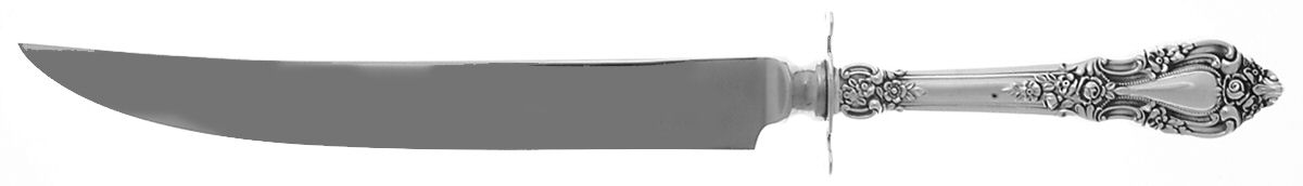 Eloquence (Sterling, 1953) Large Stainless Blade Roast Carving Knife by Lunt Silver-1
