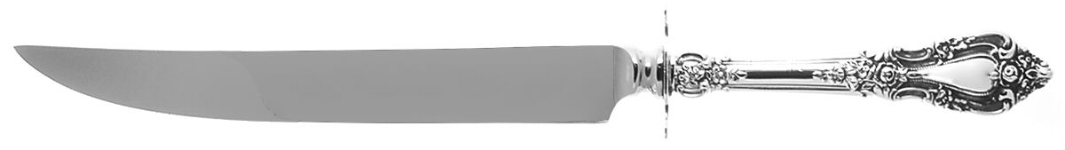 Eloquence (Sterling, 1953) Large Stainless Blade Roast Carving Knife by Lunt Silver-1