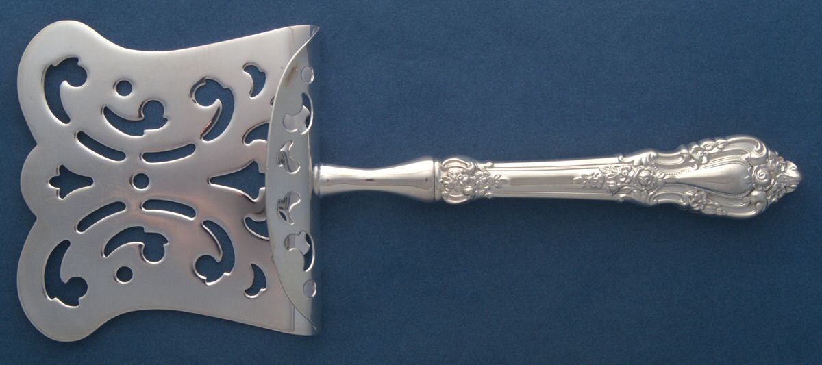 Eloquence (Sterling, 1953) Hollow Asparagus Server with Silverplate Hood by Lunt Silver-1