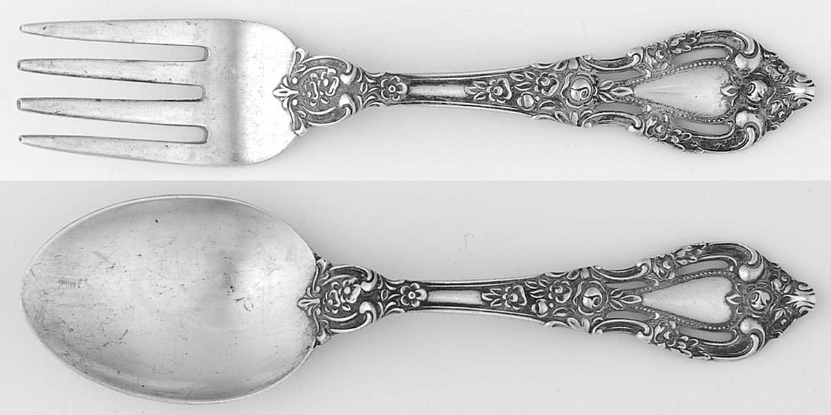 Eloquence (Sterling, 1953) 2 Pc Baby Set (BF, BS) by Lunt Silver-1