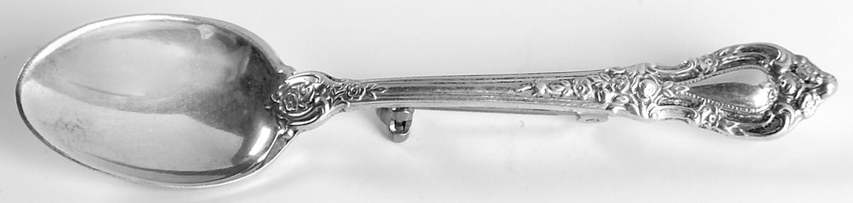 Eloquence (Sterling, 1953) Lapel Pin by Lunt Silver-1