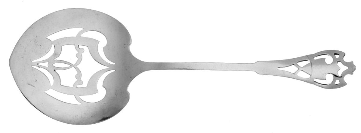 Emerson (Silverplate, 1910) Tomato Server, Solid Piece by Lunt Silver-1