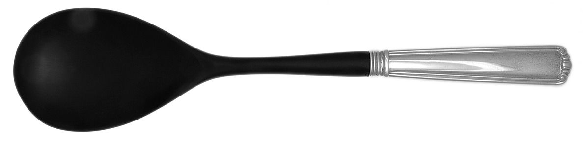 Embassy Scroll (Sterling, 1981, no monograms) Salad Serving Spoon with Plastic Bowl by Lunt Silver-1
