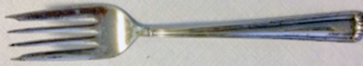 Embassy Scroll (Sterling, 1981, no monograms) Individual Solid Fish Fork by Lunt Silver-1