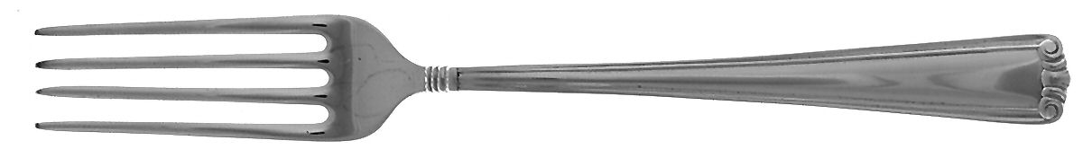 Embassy Scroll (Sterling, 1981, no monograms) Fork by Lunt Silver-1