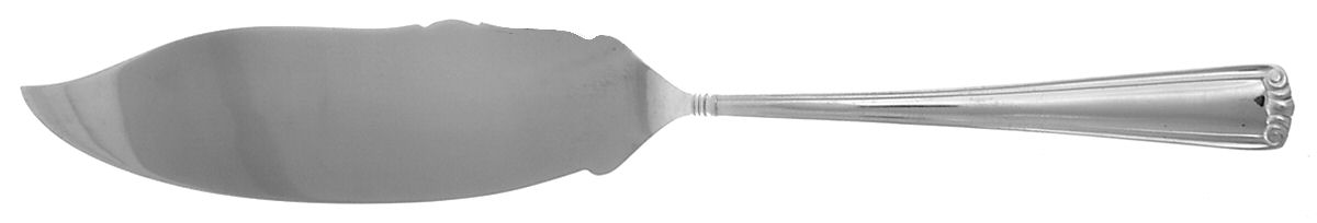 Embassy Scroll (Sterling, 1981, no monograms) Large Solid Fish Serving Knife by Lunt Silver-1