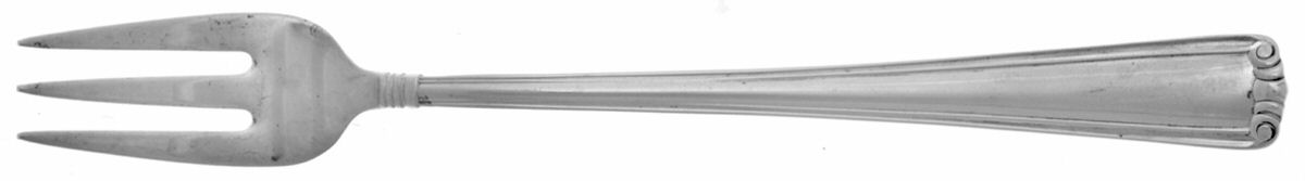 Embassy Scroll (Sterling, 1981, no monograms) Cocktail/Seafood Fork by Lunt Silver-1