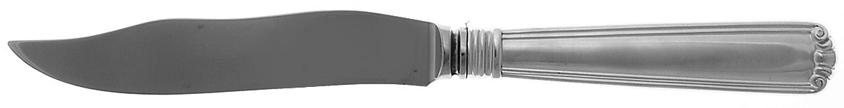 Embassy Scroll (Sterling, 1981, no monograms) Individual Fish Knife with Stainless Blade by Lunt Silver-1