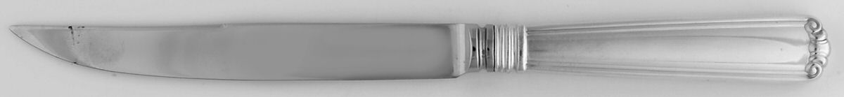 Embassy Scroll (Sterling, 1981, no monograms) Individual Steak Knife Hollow Handle by Lunt Silver-1